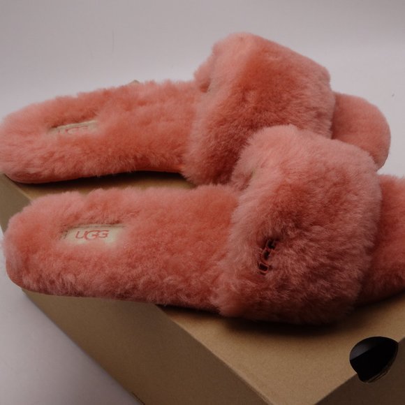 UGG FLUFF SLIDE WOMENS SIZE 8 New In Box Color-Clay - Picture 2 of 5